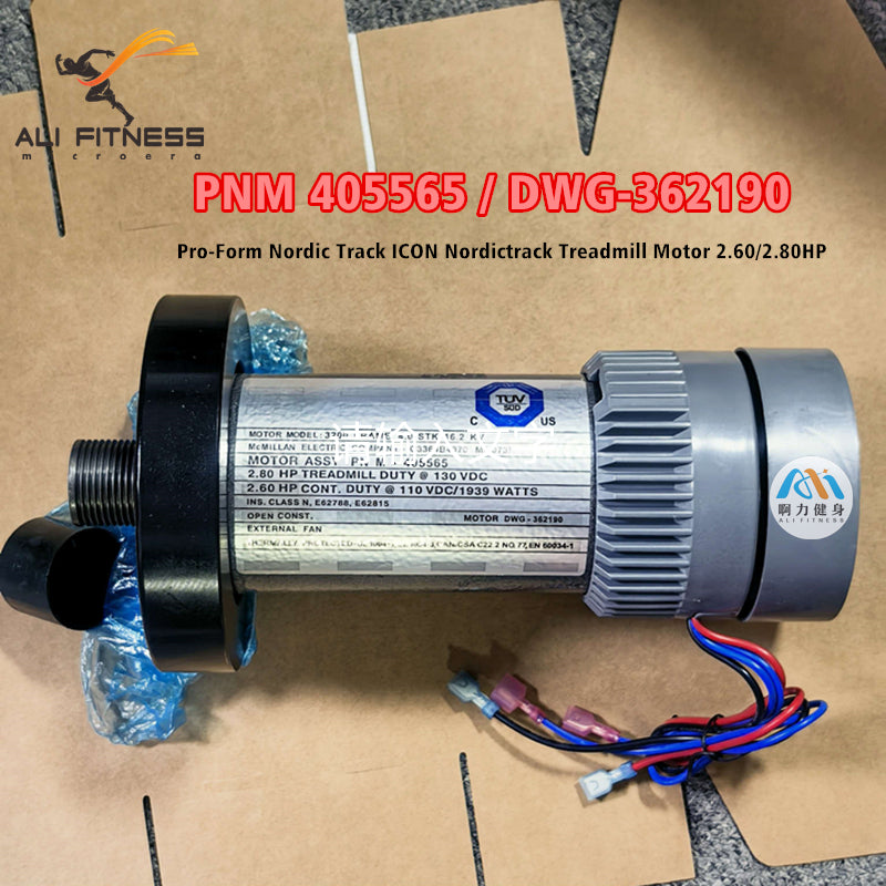 PNM 405565 Pro-Form Nordic Track ICON Nordictrack Treadmill Motor 130VDC Electric Motor DWG-362190 , Treadmill Engine Motor, 2.60HP 2.80HP DC Motor