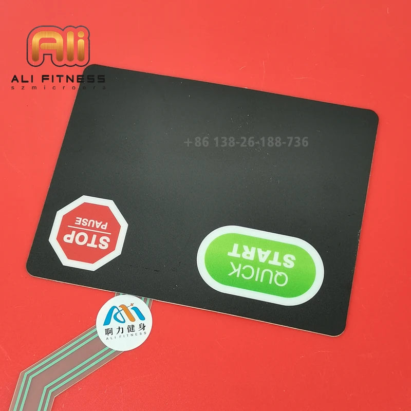 TREX1010-U22368 For STAR TRAC Treadmill Button Keypanel STAR T RAC Control Panel Membrane Switch Sticker Film Start Stop Button