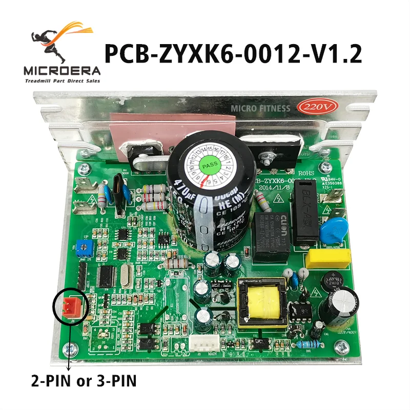 PCB-ZYXK6-0012-V1.1 PCB-ZYXK6-0012-V1.2 Original Treadmill Motor Controller ZYXK6 ZY-XK-Z Treadmill power supply board Mainboar