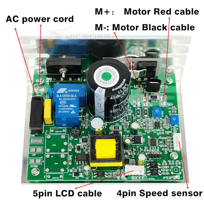 power supply board Treadmill Motor Controller Control board RZ-MC001 PCB for IUBU YB-515A YB-121 YB-525A YB-528A GTGYM GT90