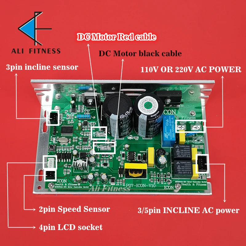 For NordicTrack Nordic Track PROFORM Treadnill Universal Controller Circuit Board Control board Treadmill instrument Display