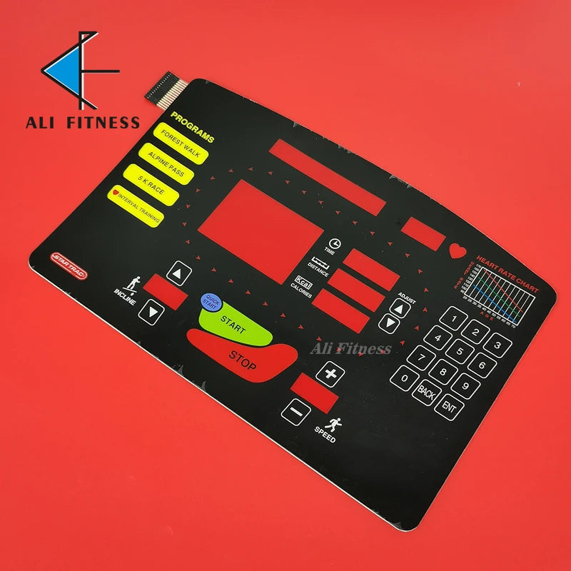 new for Startrac Button Keypad STAR TRAC Treadmill Button Panel Control Panel Membrane Switch STAR T RAC treadmill