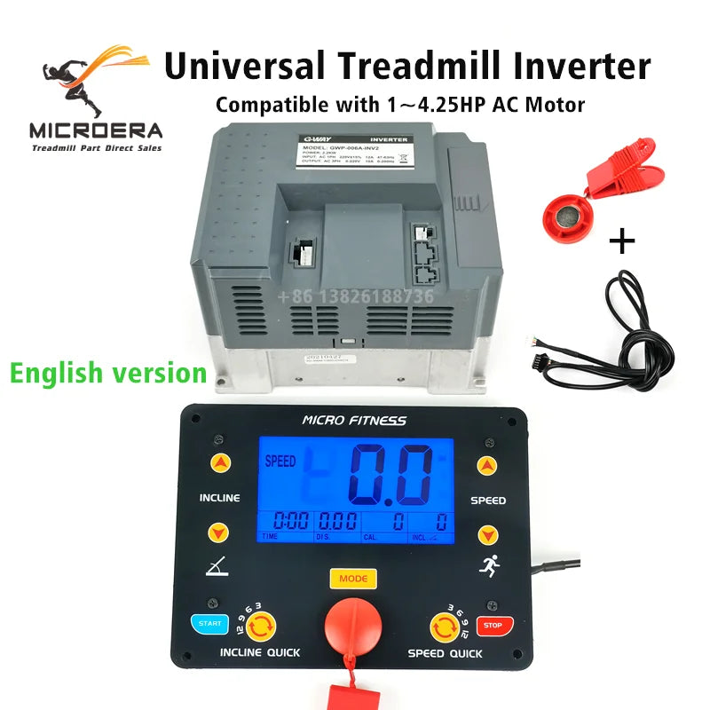 G-WAY Universal Treadmill Inverter GWP-006A-INV2 GWP-006A-INV3 Motor Controller Variable frequency Drive Control 1-4HP AC Motor