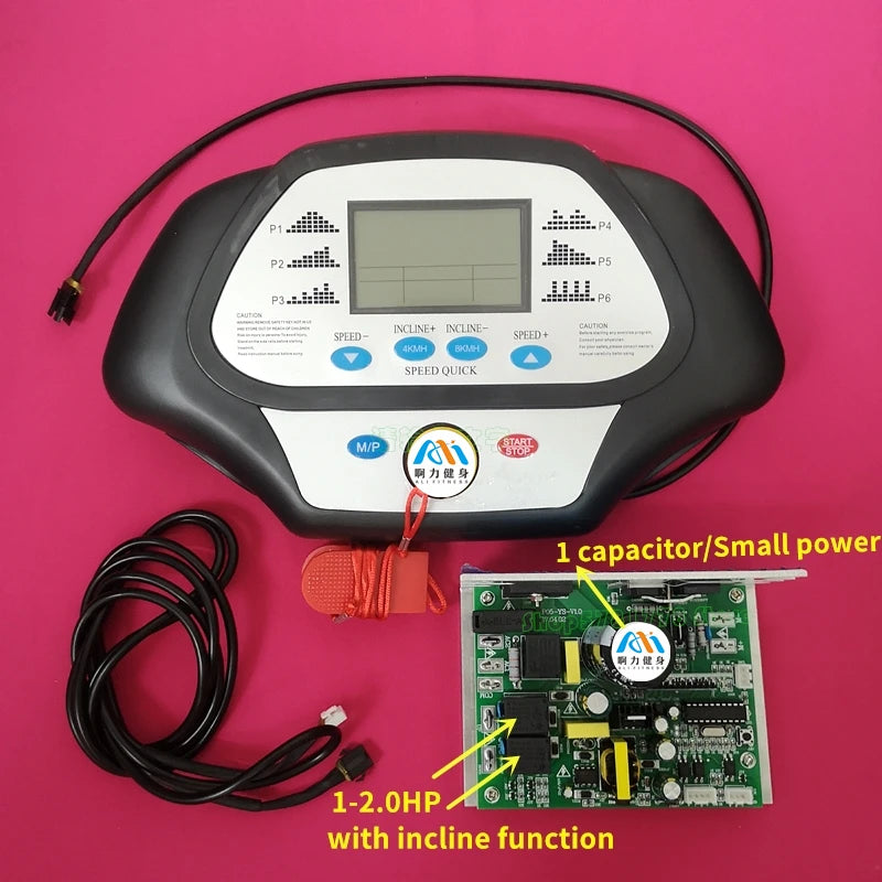 General use repair Treadmill controller Control Board Mainboard + treadmill display instrument panel 1-2.0HP 1-4.0HP DC Motor