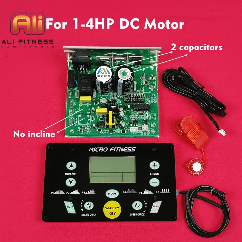 General USE Universal Treadmill Circuit Board Treadmill Motor Control Board Controller 1HP-4.0HP Treadmill Console Display Tilt