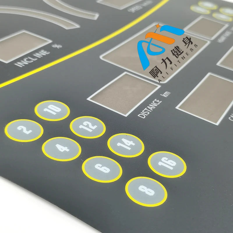 Replacement MBH S900 BH Treadmill Button Treadmill Quick Start Stop Button keyboard Film Button Sticker Membrane Switch Sticker