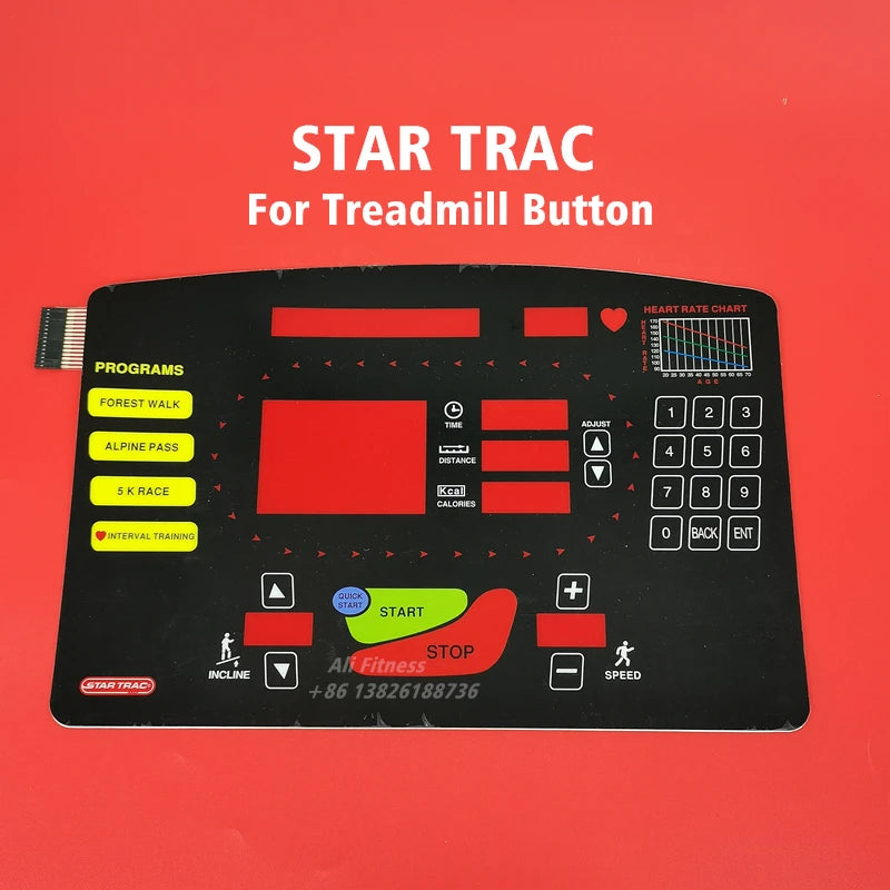 Startrac STAR TRAC Treadmill Button Panel Control Panel Membrane Switch for STAR T RAC treadmill Keypad