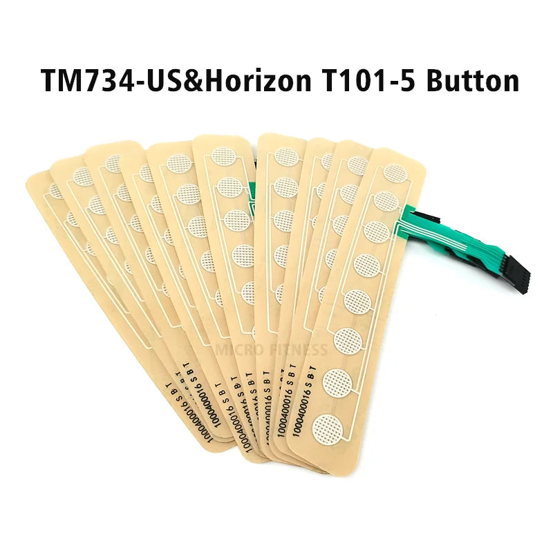 Quick Start Stop Button keyboard for TM734-US Horizon T101-5 Treadmill Console panel Membrane switch 1000400017SBT 1000400016SBT