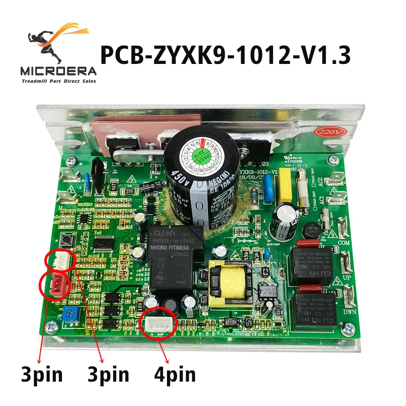 Original PCB-ZYXK8-1012-V1.3 Treadmill Motor Controller PCB ZYXK8 1012 V1.1 Motherboard ZYXK8 Power supply board Circuit board