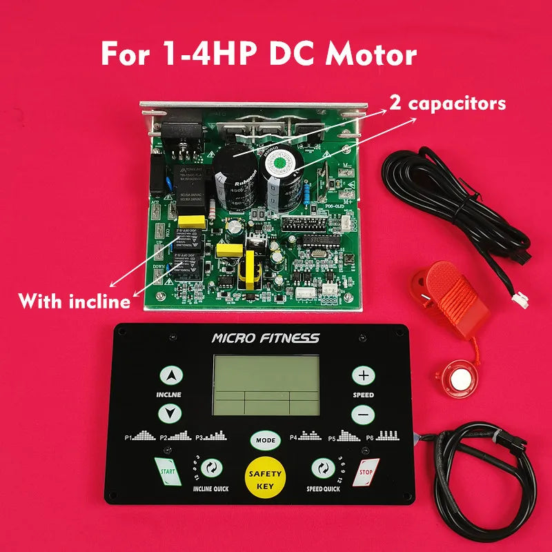 General Use Universal Treadmill Circuit Board Treadmill Console Display Screen Treadmill Motor Control Board Controller 1HP-4HP