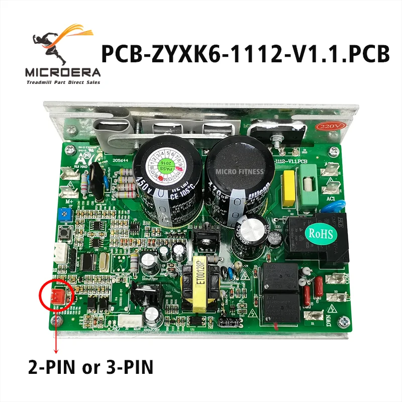 PCB-ZYXK6-1112-V1.1.PCB Treadmill Motor Controller PCB ZYXK6 1112 V1.1 PCB for MOOVYOO Treadmill Control Panel Circuit Board
