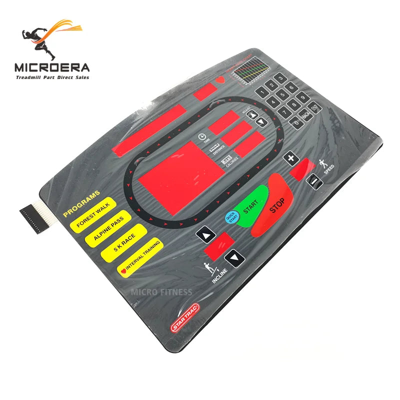 new Numeric button For STAR TRAC Treadmill Button keyboard Film Sticker Key Film Startrac Treadmill Membrane Button