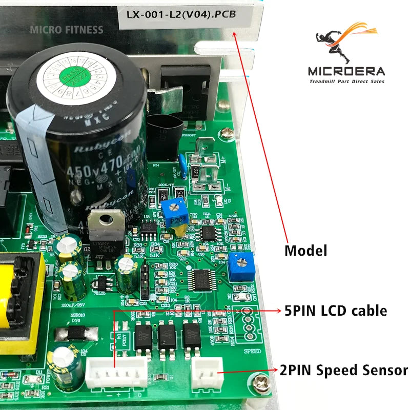 LX-001-L2(V04).PCB Treadmill Control board Motor Controller LX-001-L2.PCB Circuit board Power Supply board Driver board ES-V001