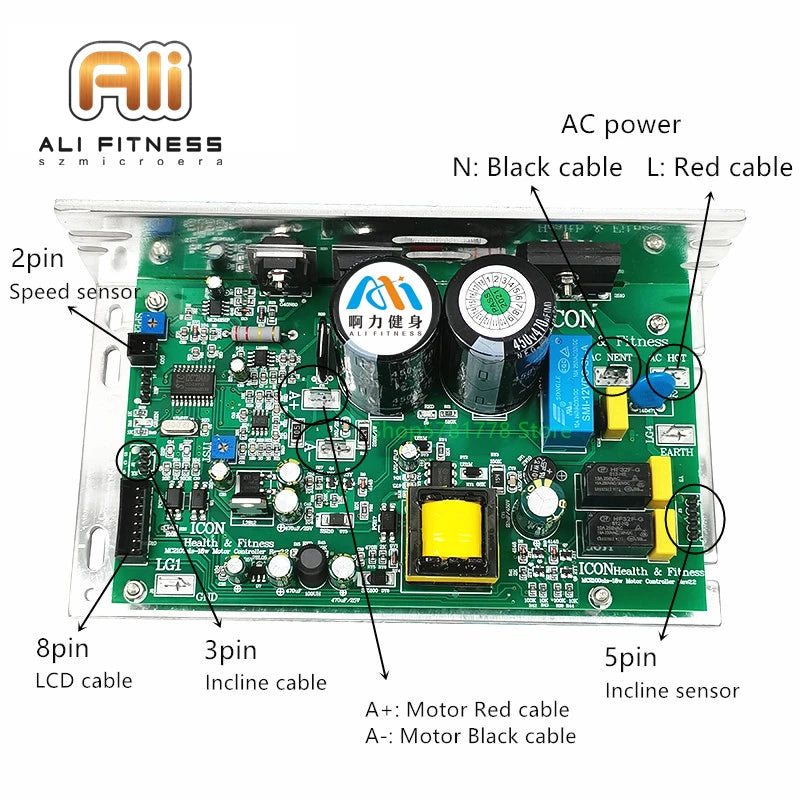 Replacement ICON PROFORM Nordic Track Treadmill Motor Controller MC2100ELS 18W 2y zy Control Board Circuit Board Motherboard