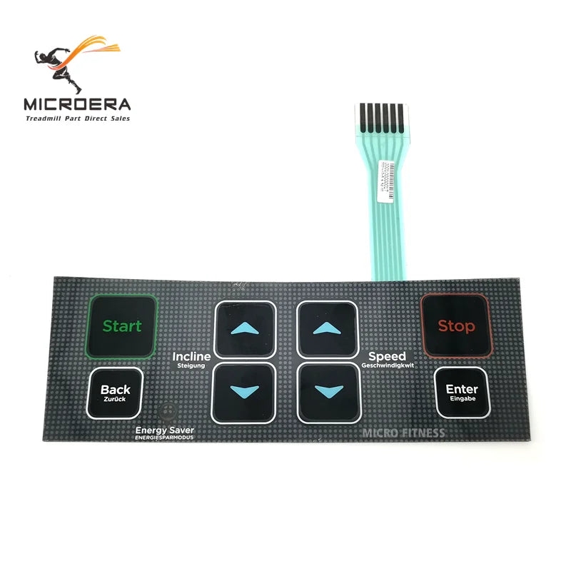 Treadmill Quick Start Stop Button Keyboard Film for Vision Fitness T80 Treadmill Button Film Button Sticker Membrane Switch