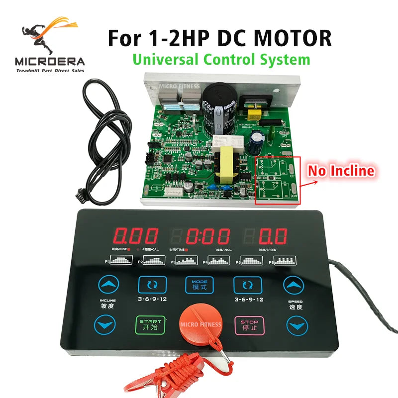 new Universal Treadmill Motor Controller Circuit board Control Board Universal Treadmill instrument Display panel 1-2HP DC Motor