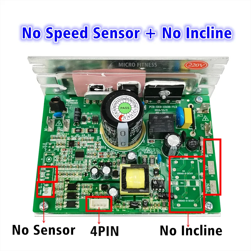 PCB-ZYXK9-1010 V1.2 PCB Original Treadmill Motor Controller PCB XK9 1010B-V1.3 For SHUA Treadmll Control board Circuit board