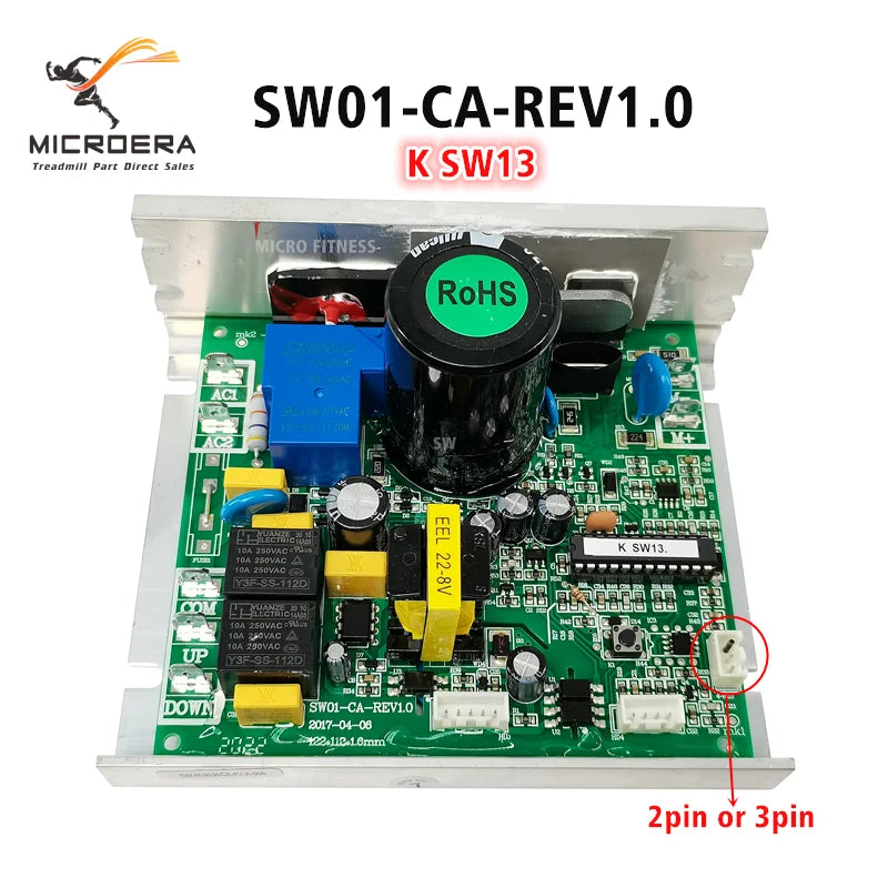 SW01 CA REV1.0 Treadmill Motor Controller SW01-CA-REV1.0 KSW13 for Reebok OMA BH fitness T100 BT6441 Control Board SW13 BKSW13