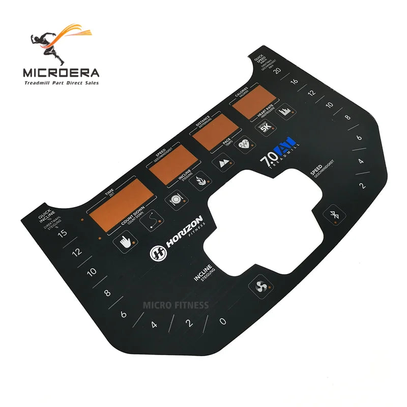 Treadmill Quick Start Stop Button keyboard Film for Horizon 7.0AT Treadmill Button Film Button Sticker Membrane Switch Sticker