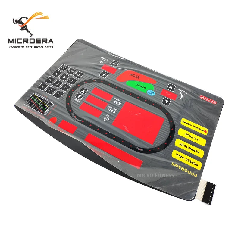 new Startrac Treadmill Button keyboard Film Sticker Key Film Star trac Treadmill Button Panel Control Membrane Numeric Keypad