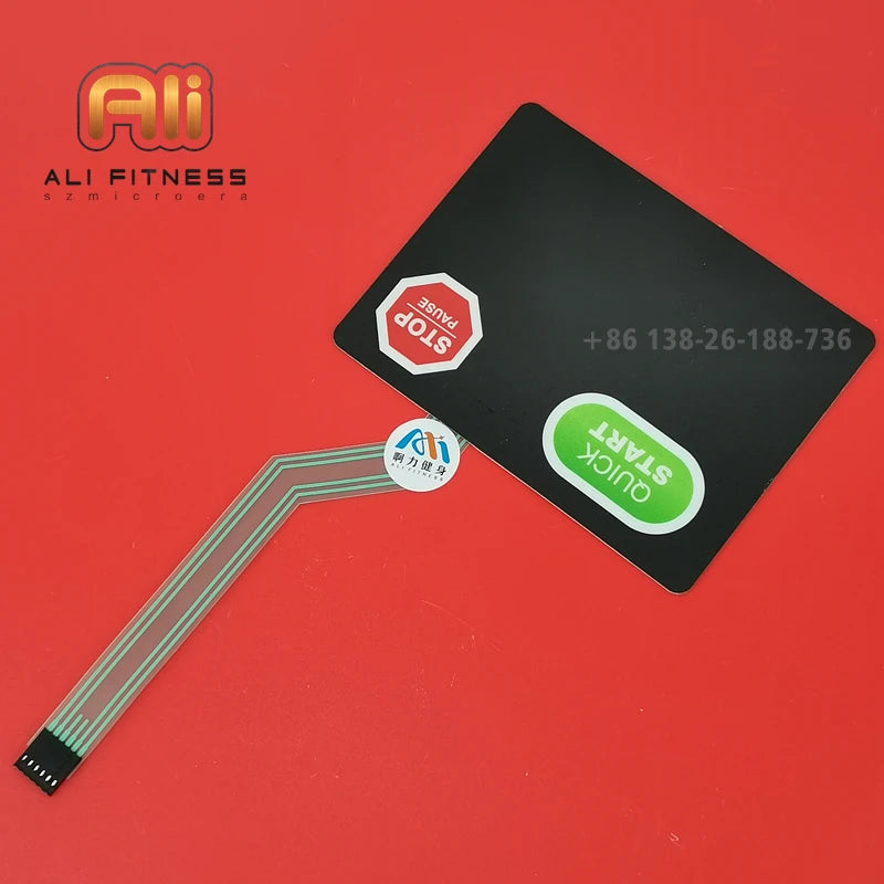 TREX1010-U22368 For STAR TRAC Treadmill Button Keypanel STAR T RAC Control Panel Membrane Switch Sticker Film Start Stop Button