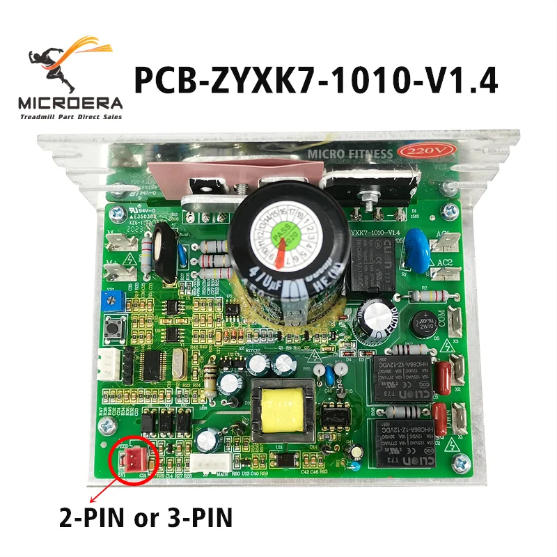 Original PCB-ZYXK7-1010-V1.4 Treadmill Motor Controller PCB ZYXK7 1010 V1.4 Lower Control Panel Circuit Board Driver Motherboard