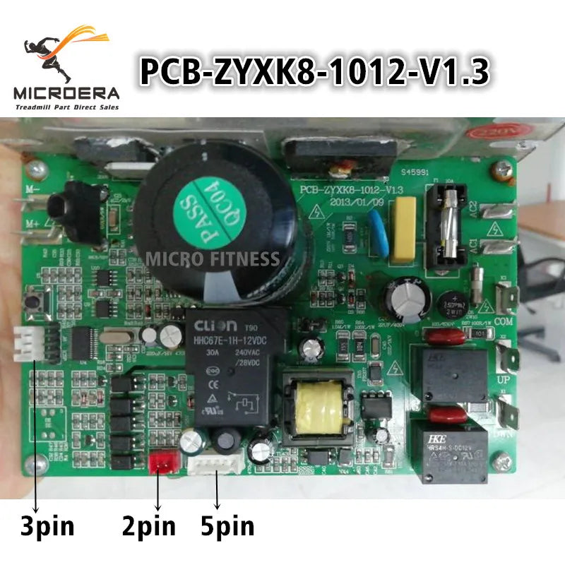 Original PCB-ZYXK8-1012-V1.3 Treadmill Motor Controller PCB ZYXK8 1012 V1.1 Motherboard ZYXK8 Power supply board Circuit board