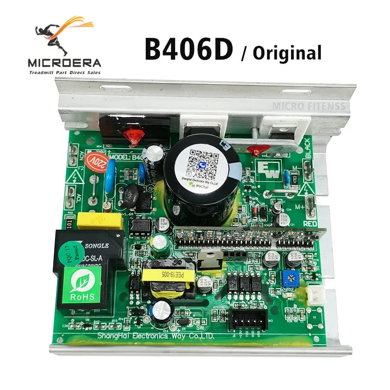 New B406D Treadmill Motor Controller Control Board for Johnson Tempo TREO Treadmill Driver Circuit Board Motherboard B406D KEN