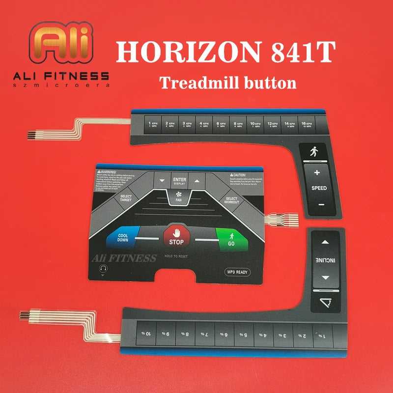 NEW Treadmill Membrane Keypad Touch Button Keyboard Digital keypad for HORIZON 841T Johnson Treadmill button