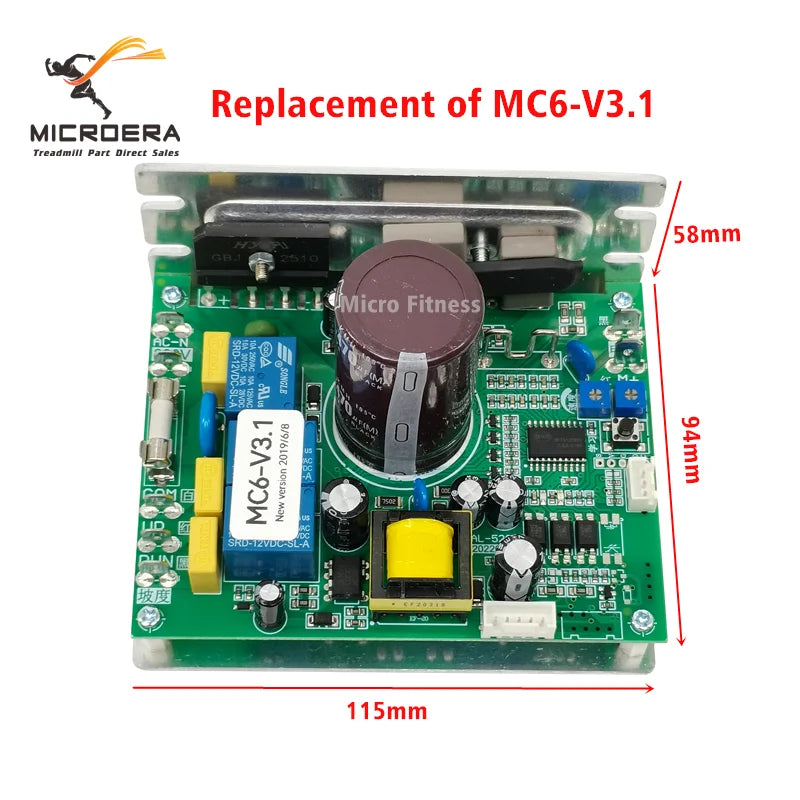 MC6-V3.1 Treadmill Controller MC6 V3.1 MC6V3.1 Treadmill Control board Circuit board Power supply board Drive