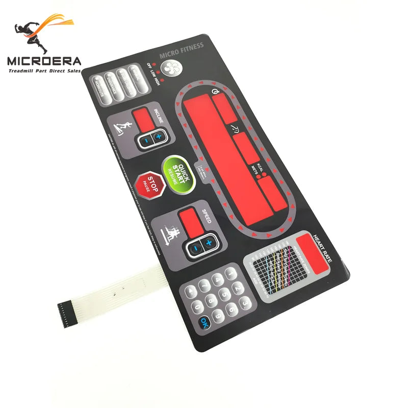 Button keypad for Startrac STAR TRAC S-TRC3562 S-TRC3582 S-TRX3552 S-TRX3572 Treadmill Button keyboard Film Button Control Panel