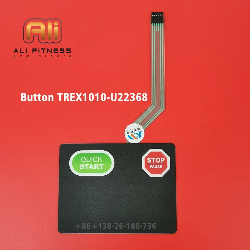 TREX1010-U22368 For STAR TRAC Treadmill Button Keypanel STAR T RAC Control Panel Membrane Switch Sticker Film Start Stop Button