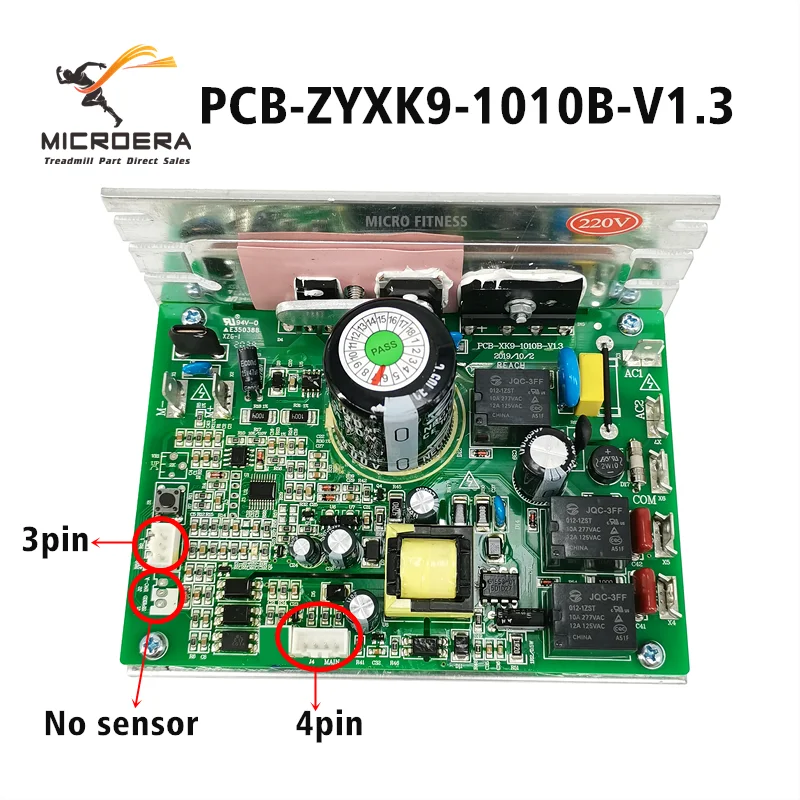 PCB-XK9-1010B-V1.3 Treadmill Motor Controller Control Board PCB-ZYXK9-1010-V1.2 for Elitum Tx 700 Fittronic T4000 Treadmill