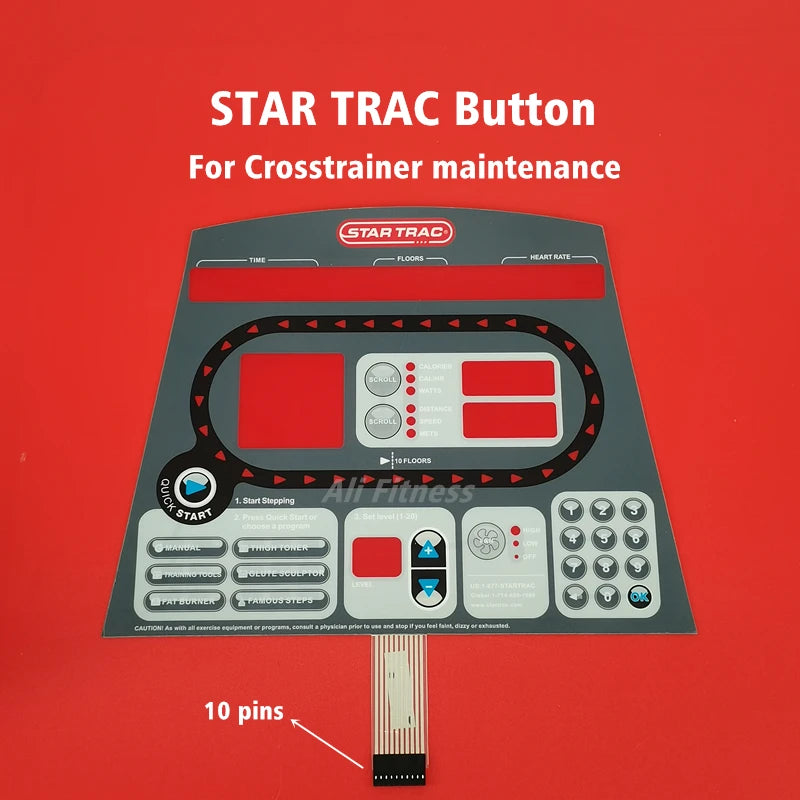 new For Star trac elite 6230-SINTPO For STAR TRAC Crosstrainer Button keyboard membrane switch Control panel numeric keypad