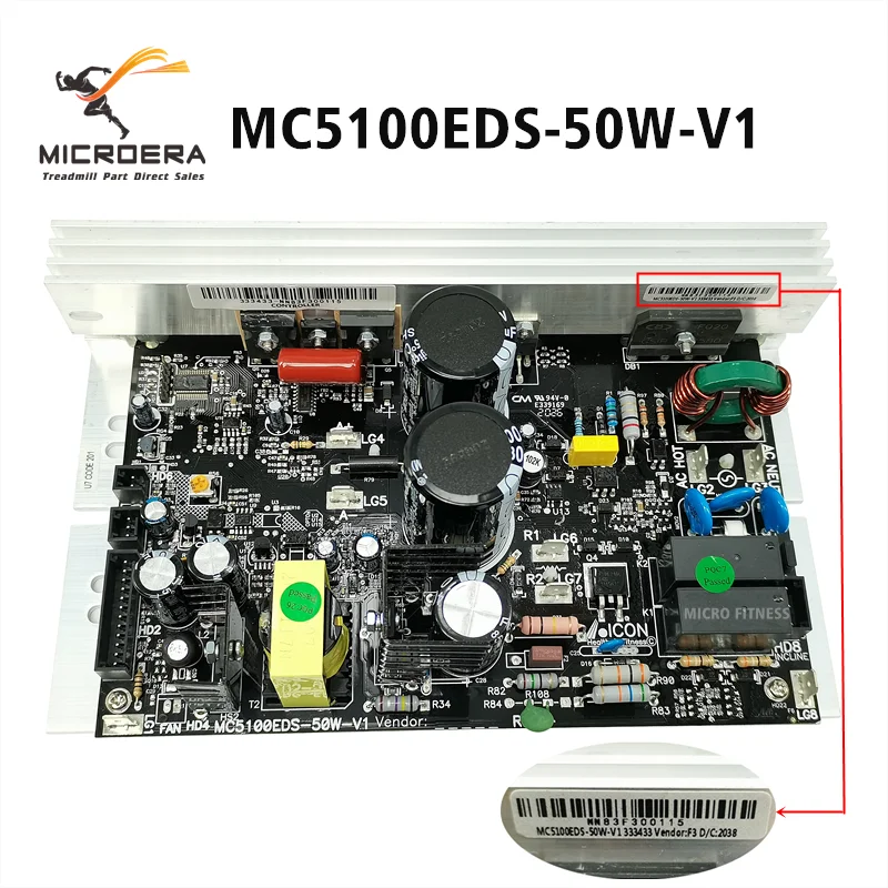 Treadmill Main Board Circuit Board Controller Accessories Universal MC5100EDS-50W-V1