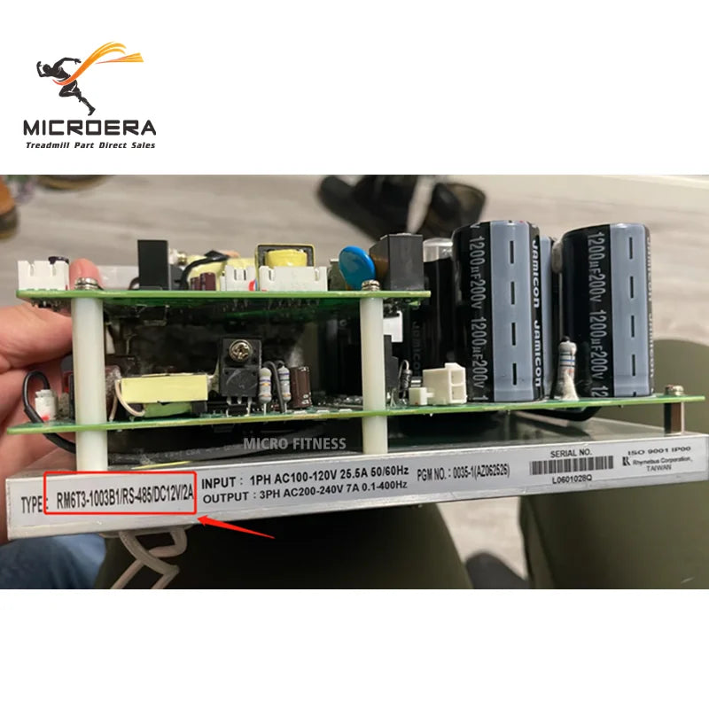 Treadmill Inverter RM6T3-1003B1/RS-485/DC12V/2A RM6T3-1003B1 Controller Circuit Control Board Frequency Converter L06020128Q