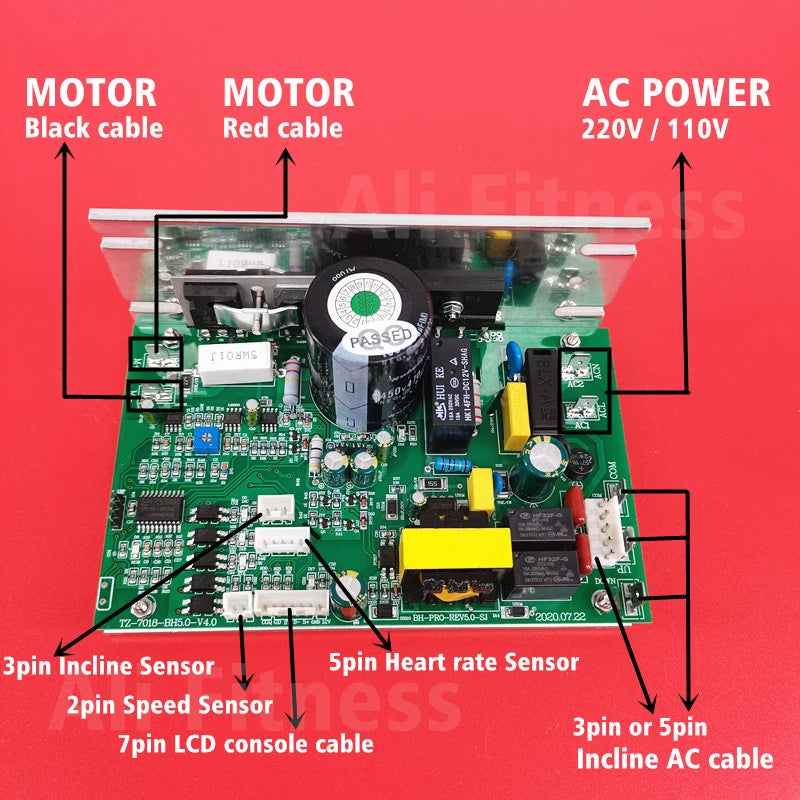 Motor controller motherboard For BH treadmill DCMD66 Treadmill endex DCSD57 treadmill control board for BH6435 G6515C G6448N