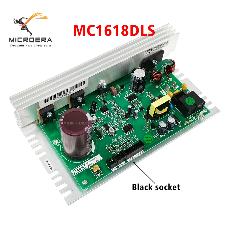 black MC1618DLS ZC0547 REV C 321666 MC1618DLS-TZ U2CODE012 Proform Reebok Norditrack Treadmill Motor Control Board Controller