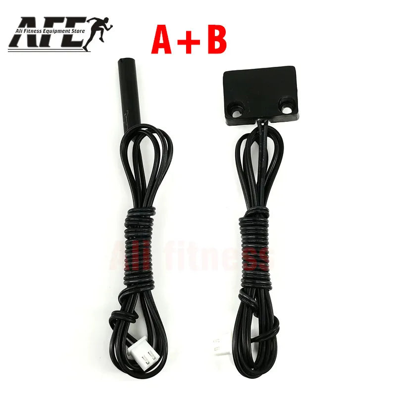2 Pin Treadmill Speed Sensor Treadmill Magnetic Sensor Teadmill Pedometer Running Machine Sensor Replacement Repair Universal