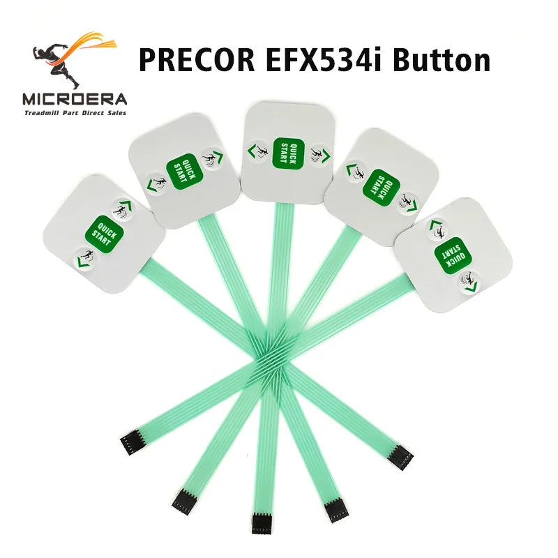 Quick start stop button keyboard for PRECOR EFX534i EFX532i EFX 534i 532i psa Elliptical Trainer and Treadmill Button Parts
