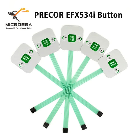 Quick start stop button keyboard for PRECOR EFX534i EFX532i EFX 534i 532i psa Elliptical Trainer and Treadmill Button Parts