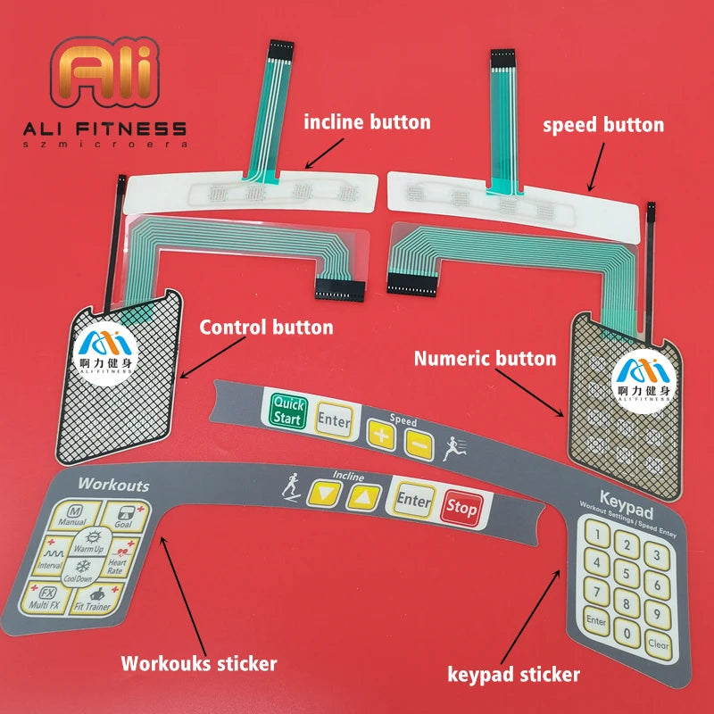 Membrane Switch Matrix T50x T-1X T-3X T-5X Treadmill Membrane Buttons Keyboard Stickers START STOP Button