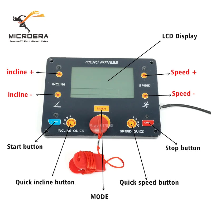 New G-way Treadmill Display screen Upper Control board compatible with GWP-006A-INV1 GWP-006A-INV3 GWP-006A-INV2 GWP 006B INV2