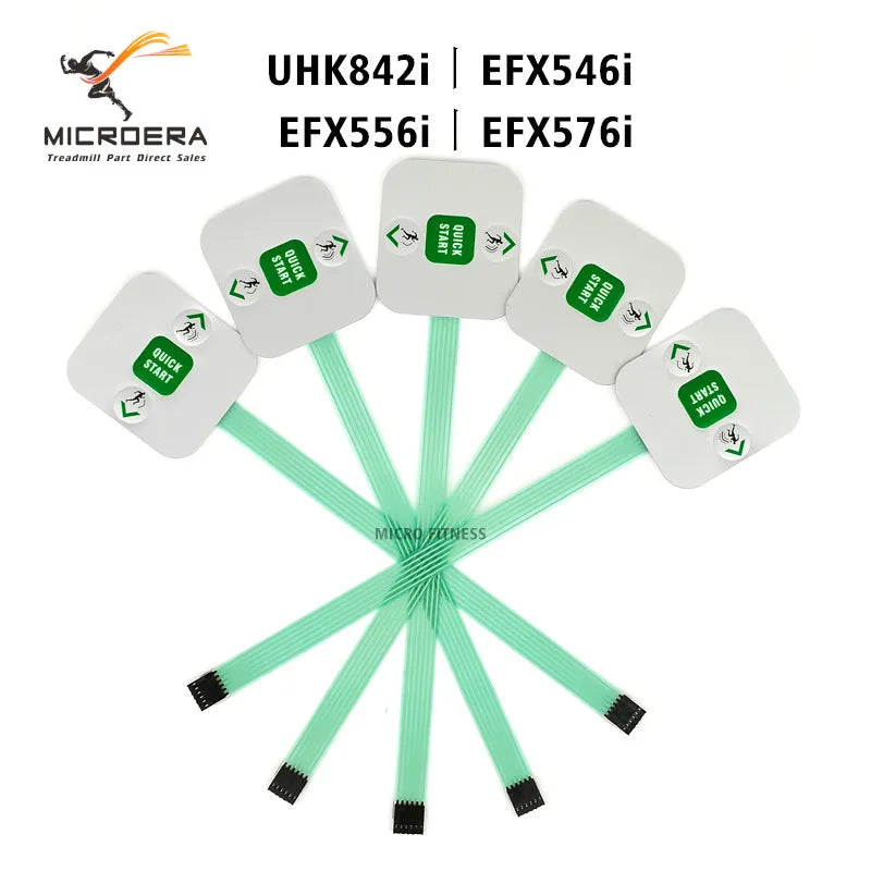 1pc/5pcs Quick start stop button keyboard for PRECOR UHK842i EFX556 EFX576i EFX546i for PRECOR Treadmill Button key film parts