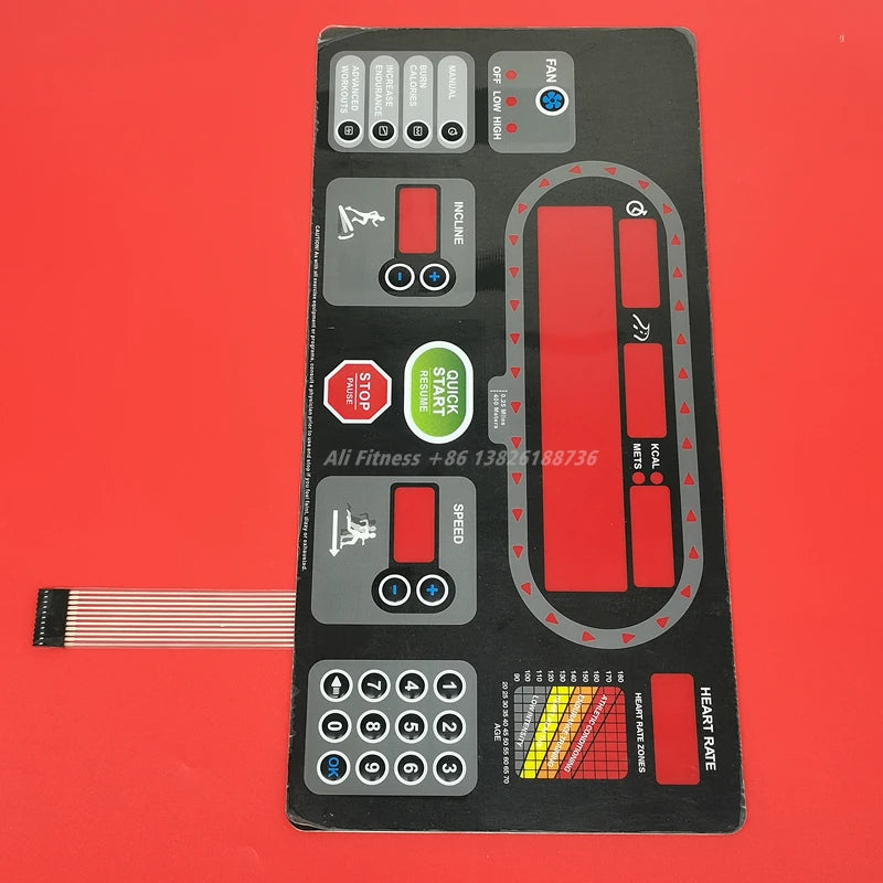 Keypad STAR TRAC S-TRC3582 S-TRC3562 Treadmill Button Panel Control Panel Membrane Switch for STAR T-RAC ASR ACK2U 715 3880