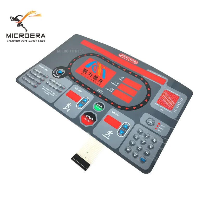 startrac 7532 7632 7600 Treadmill Membrane Keyboard Button Keypad star trac Treadmill numeric keypad Film keyboard