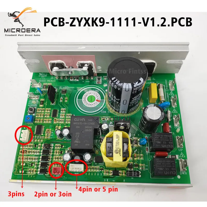 PCB ZYXK9 1111 V1.2 PCB Treadmill Motor Speed Controller PCB-ZYXK9-1111-V1.2 Circuit Board Control Board Drive Panel Power Board