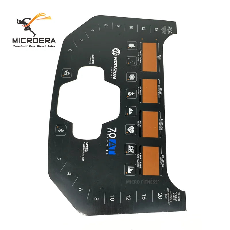 Treadmill Quick Start Stop Button keyboard Film for Horizon 7.0AT Treadmill Button Film Button Sticker Membrane Switch Sticker