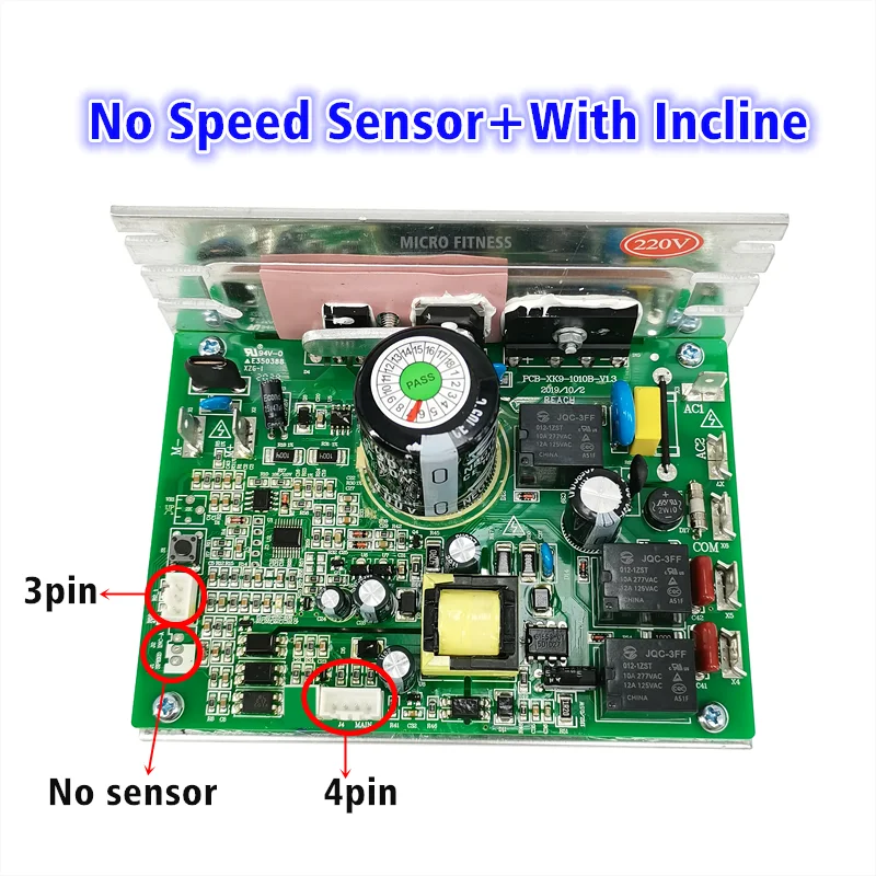 PCB-ZYXK9-1010-V1.2 Treadmill Moto Controller Control Boa PCB-XK9-1010B-V1.3 Motherboard ZYXK9 Power supply board Circuit board