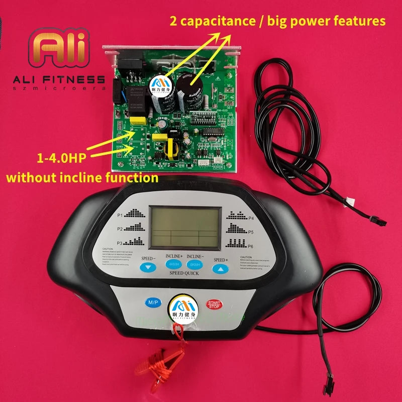 General use repair Treadmill controller Control Board Mainboard + treadmill display instrument panel 1-2.0HP 1-4.0HP DC Motor